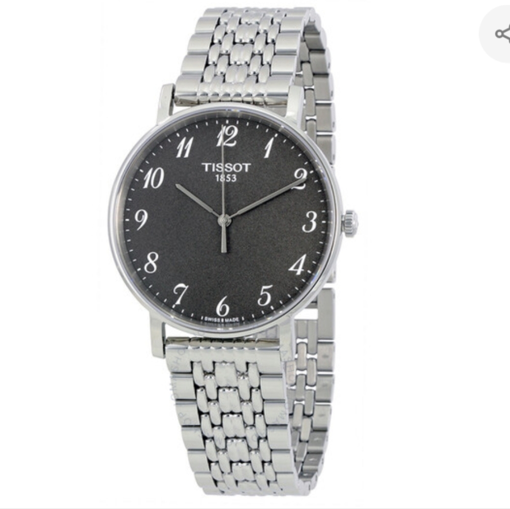 Tissot T-Classic Everytime Rhodium Dial Unisex ⌚